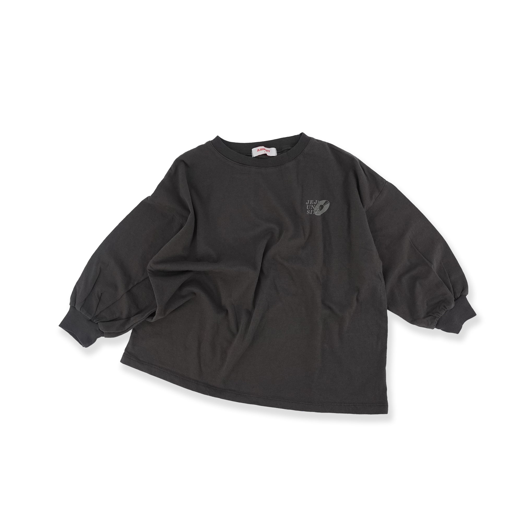 Boys & Girls Charcoal Cotton T-Shirt