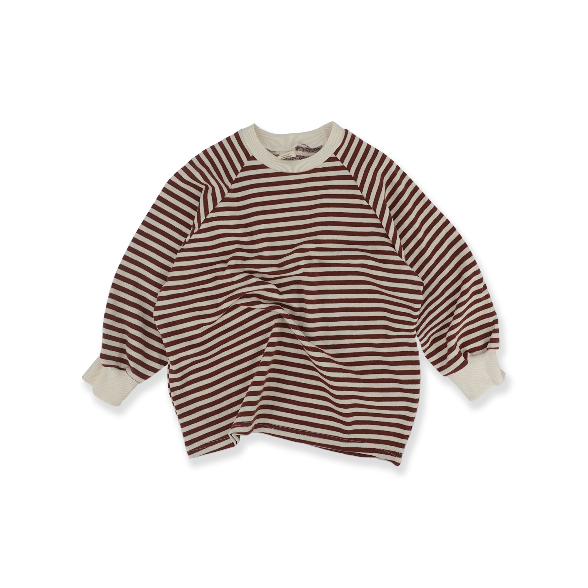 Boys & Girls Brown Stripes Cotton T-Shirt
