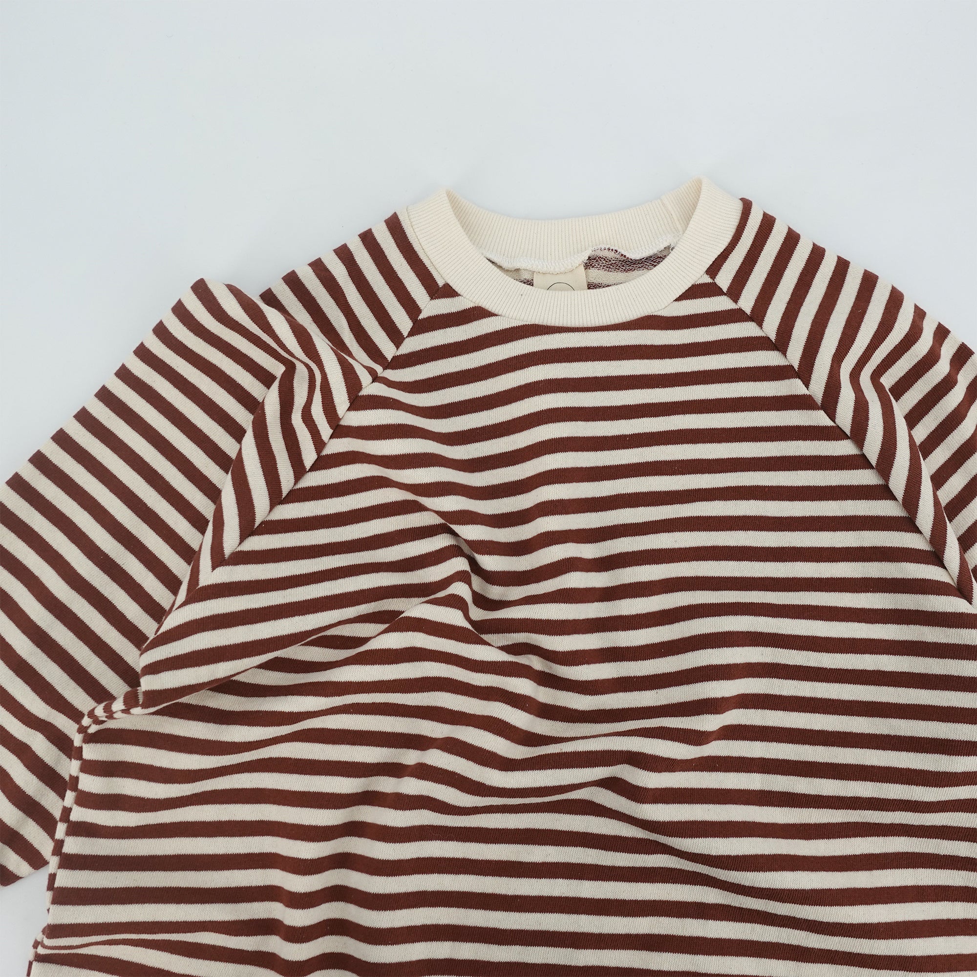 Boys & Girls Brown Stripes Cotton T-Shirt