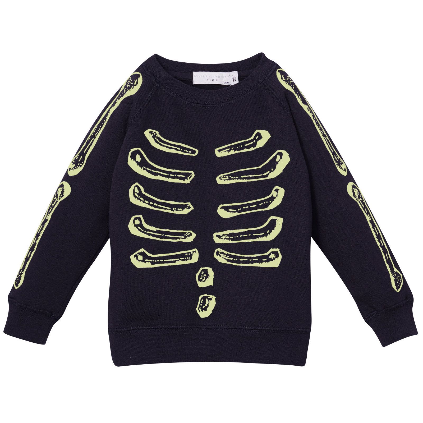 Billy Boys&Girls Black Glow-In-The Dark Skeleton Sweatshirt - CÉMAROSE | Children's Fashion Store - 1