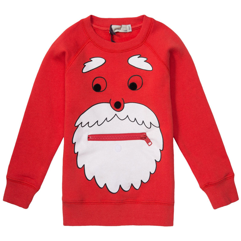 Billy Boys Red Prited Cotton Sweatshirt - CÉMAROSE | Children's Fashion Store - 1