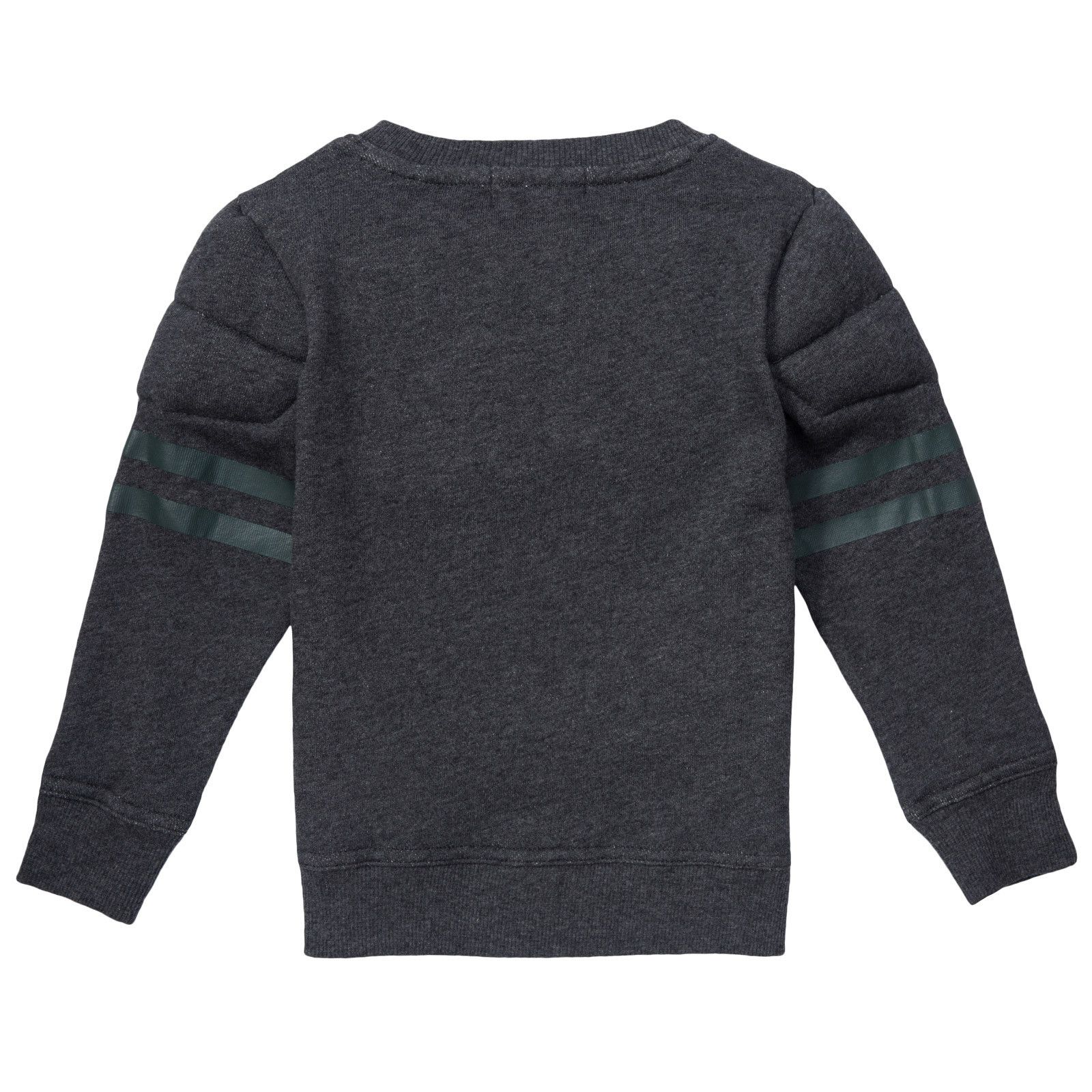 Rowbow Boys Dark Grey Fleece Sweatshirt - CÉMAROSE | Children's Fashion Store - 2