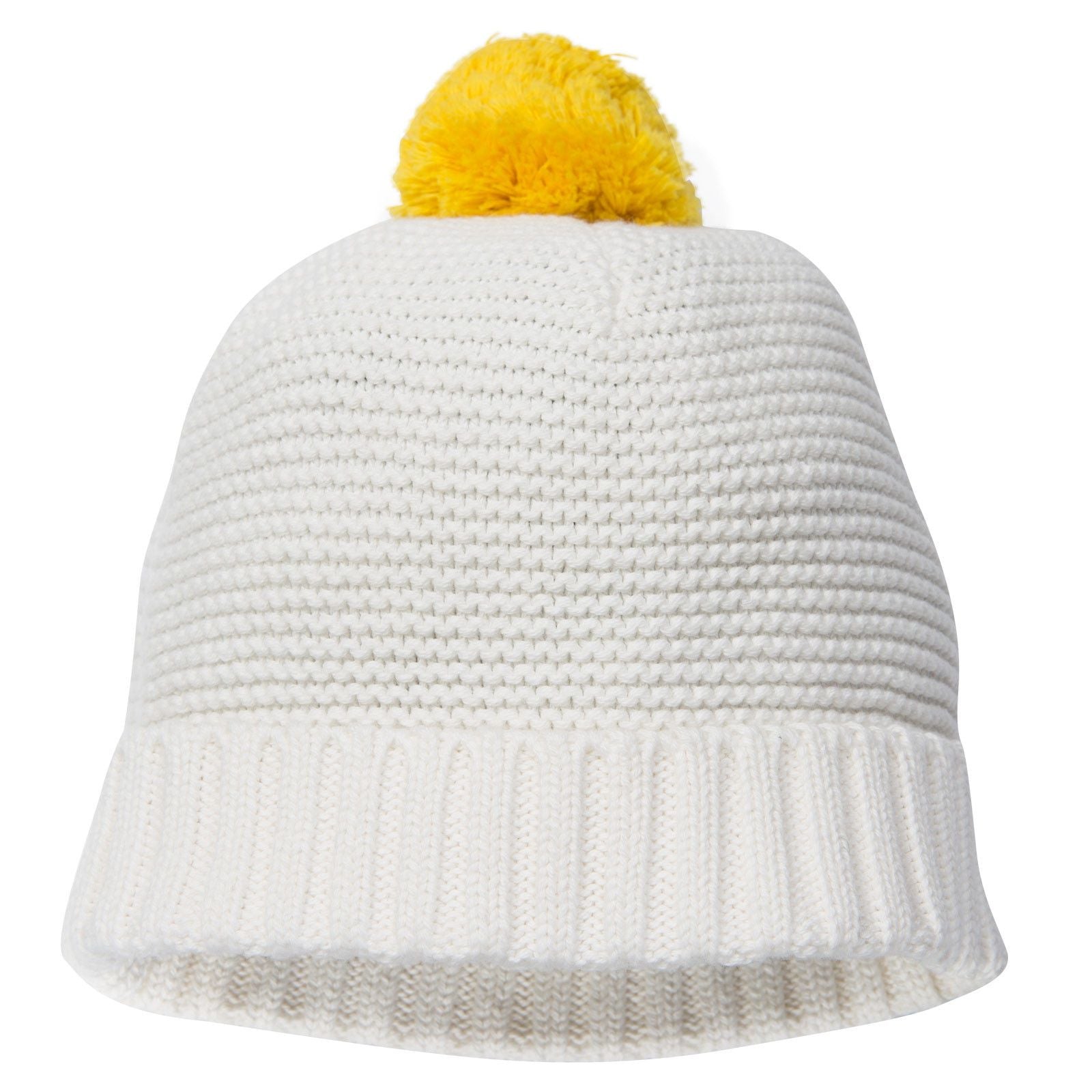Ferret Baby Girls Ivory Knitted Bobble Hat - CÉMAROSE | Children's Fashion Store