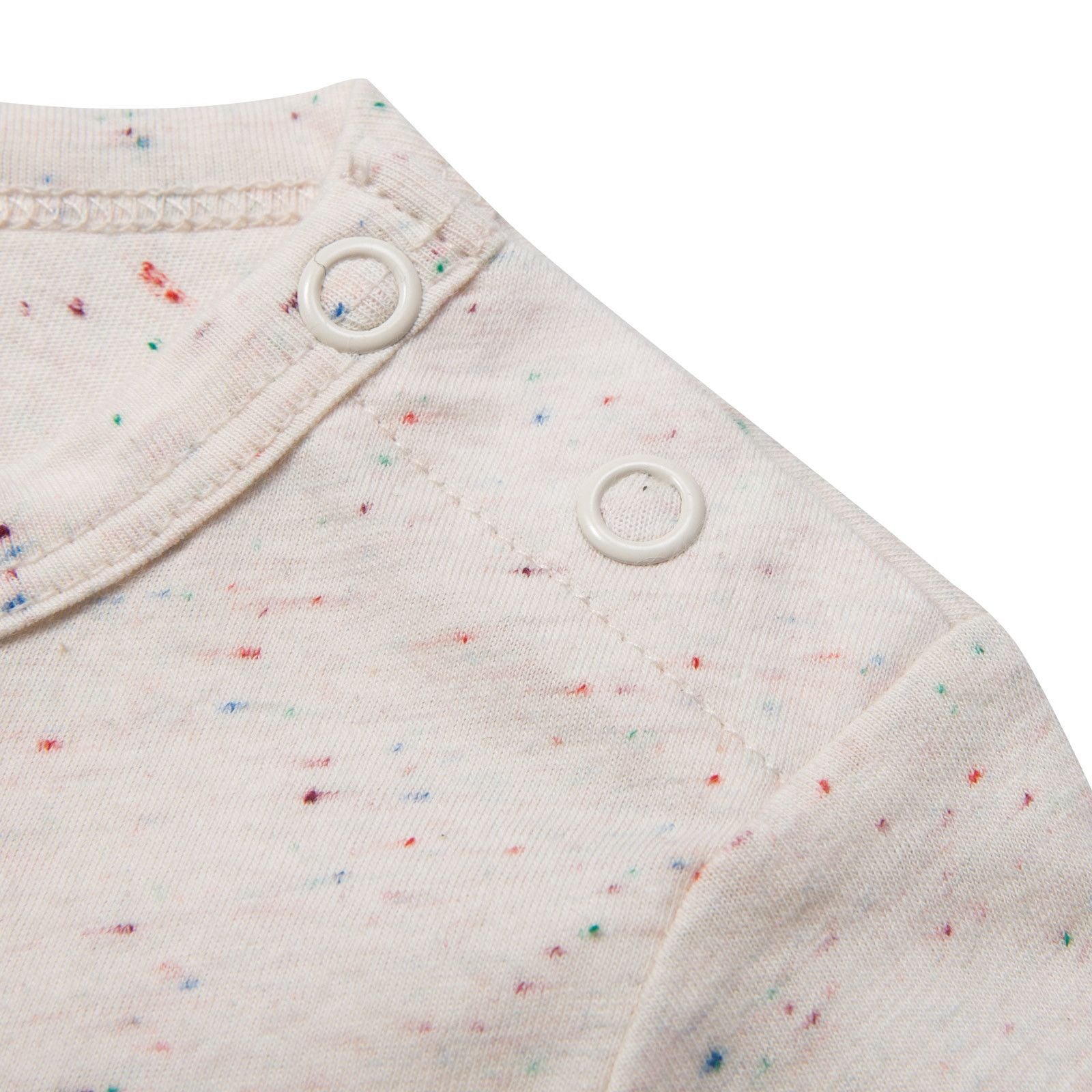 Georgie Baby Grey Cotton T-Shirt With Print Multicolor Flower Logo - CÉMAROSE | Children's Fashion Store - 4