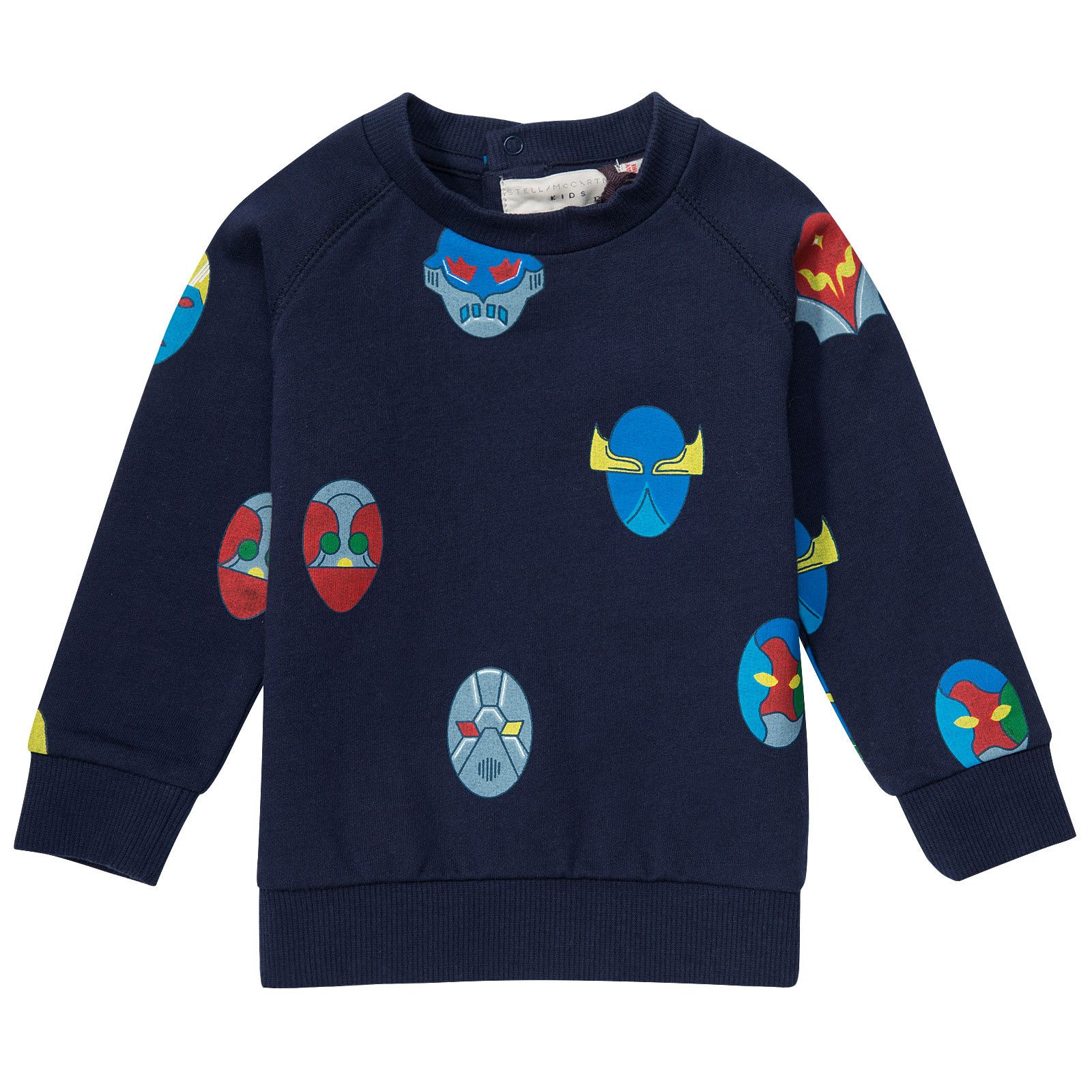 Billy Baby Blue Stella Super Heroes Printed Jersey Sweatshirt - CÉMAROSE | Children's Fashion Store - 1