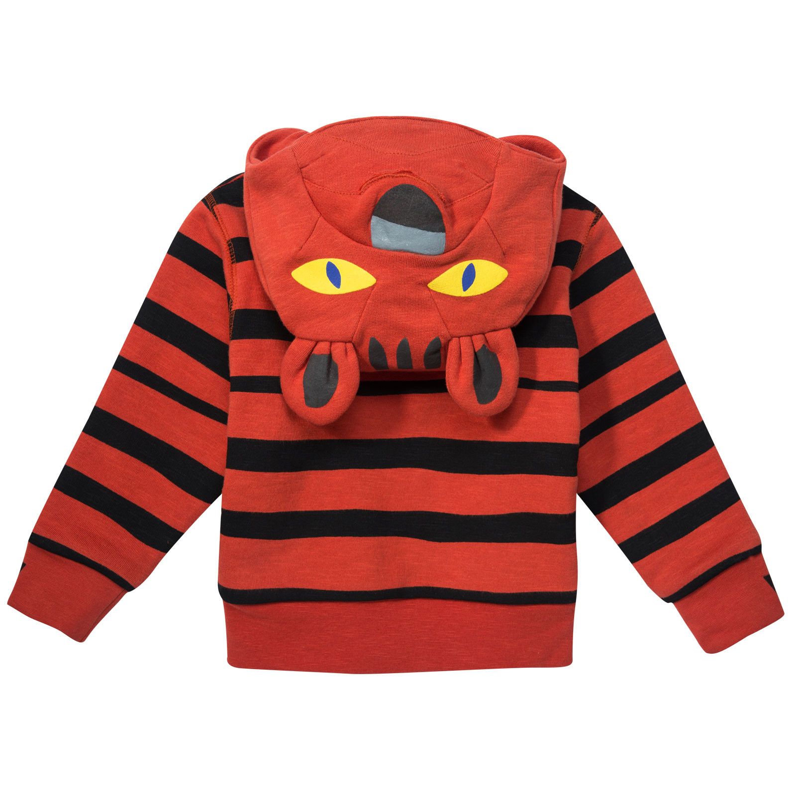 Buddy Baby Red Stripe Hooded Zip-Up Top - CÉMAROSE | Children's Fashion Store - 2