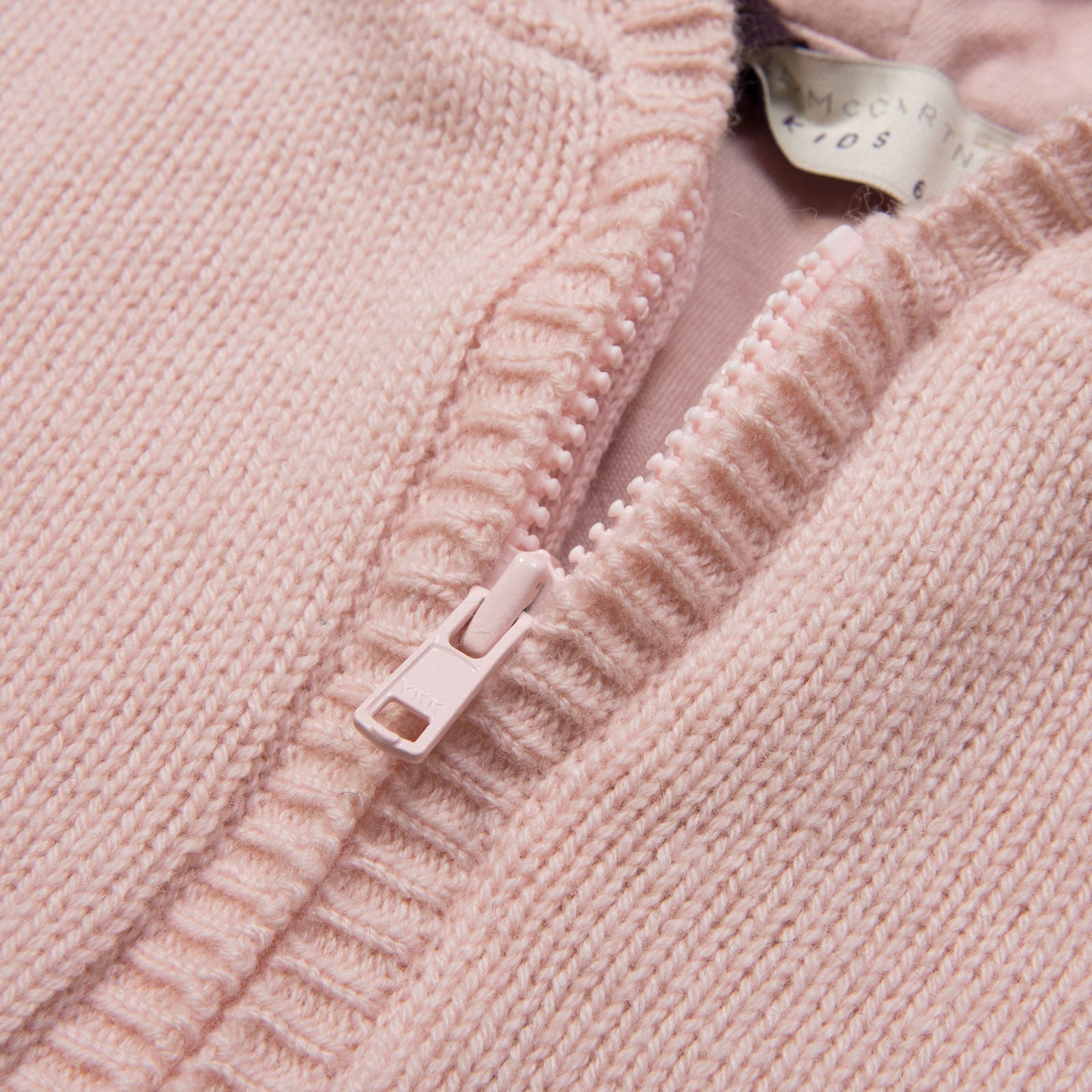 Acorn Baby Light Pink Wool&Cashmere Hooded Babysuit - CÉMAROSE | Children's Fashion Store - 3