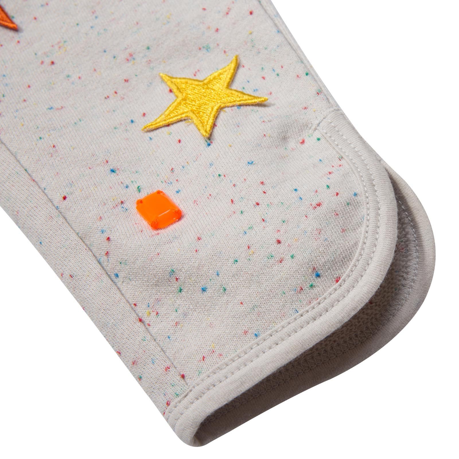 Emilie Girls Grey Star Patch Jersey Trousers - CÉMAROSE | Children's Fashion Store - 5