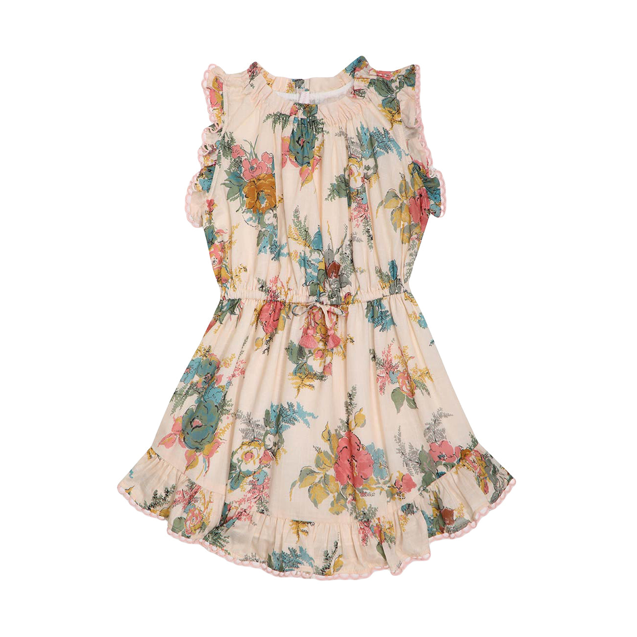 Girls Honey Floral Cotton Dress