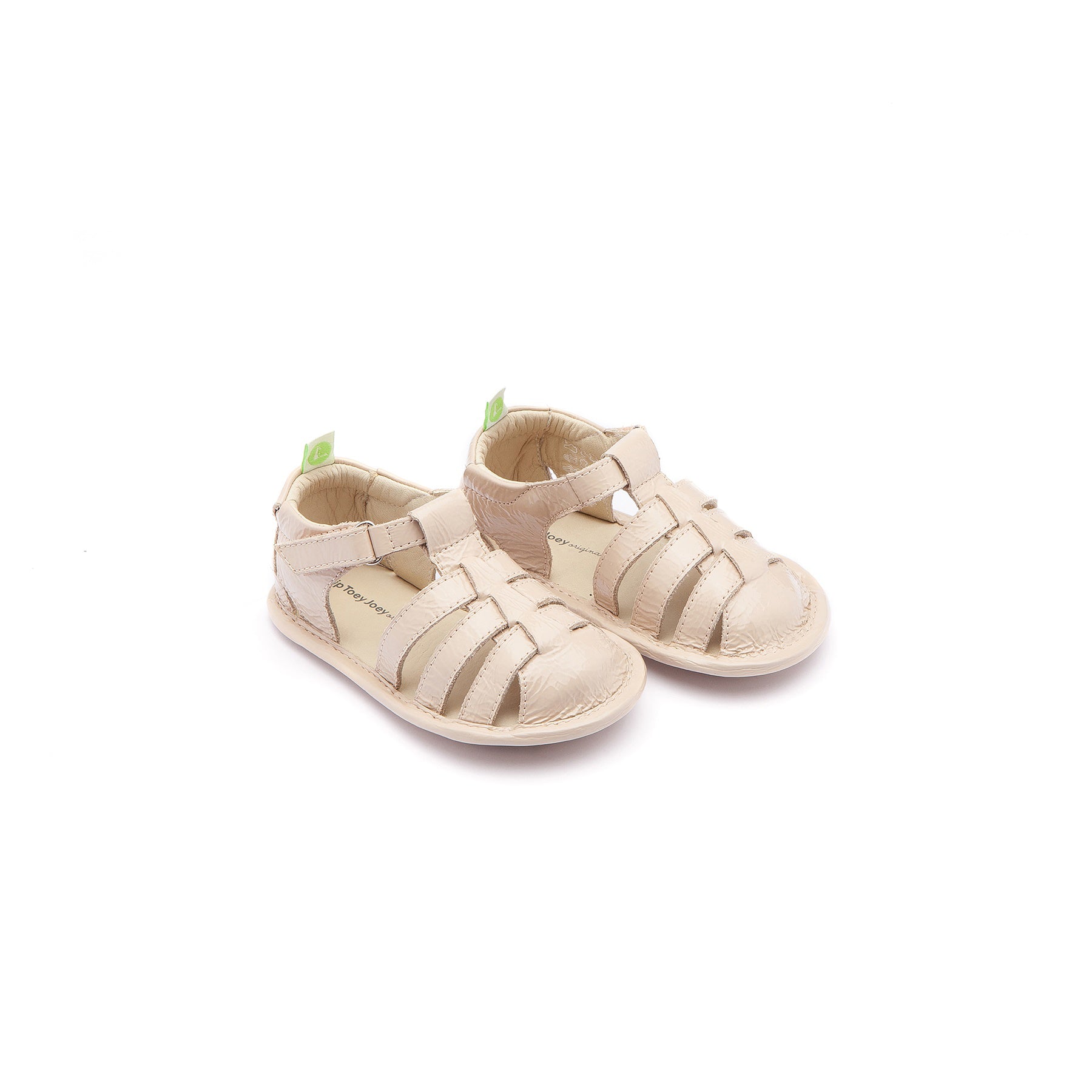 Baby Girls Beige Leather Sandals