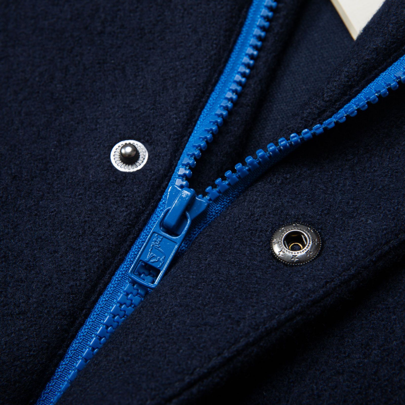 Renae  Girls Navy Blue Wool Coat With Two Zip Pocket - CÉMAROSE | Children's Fashion Store - 3