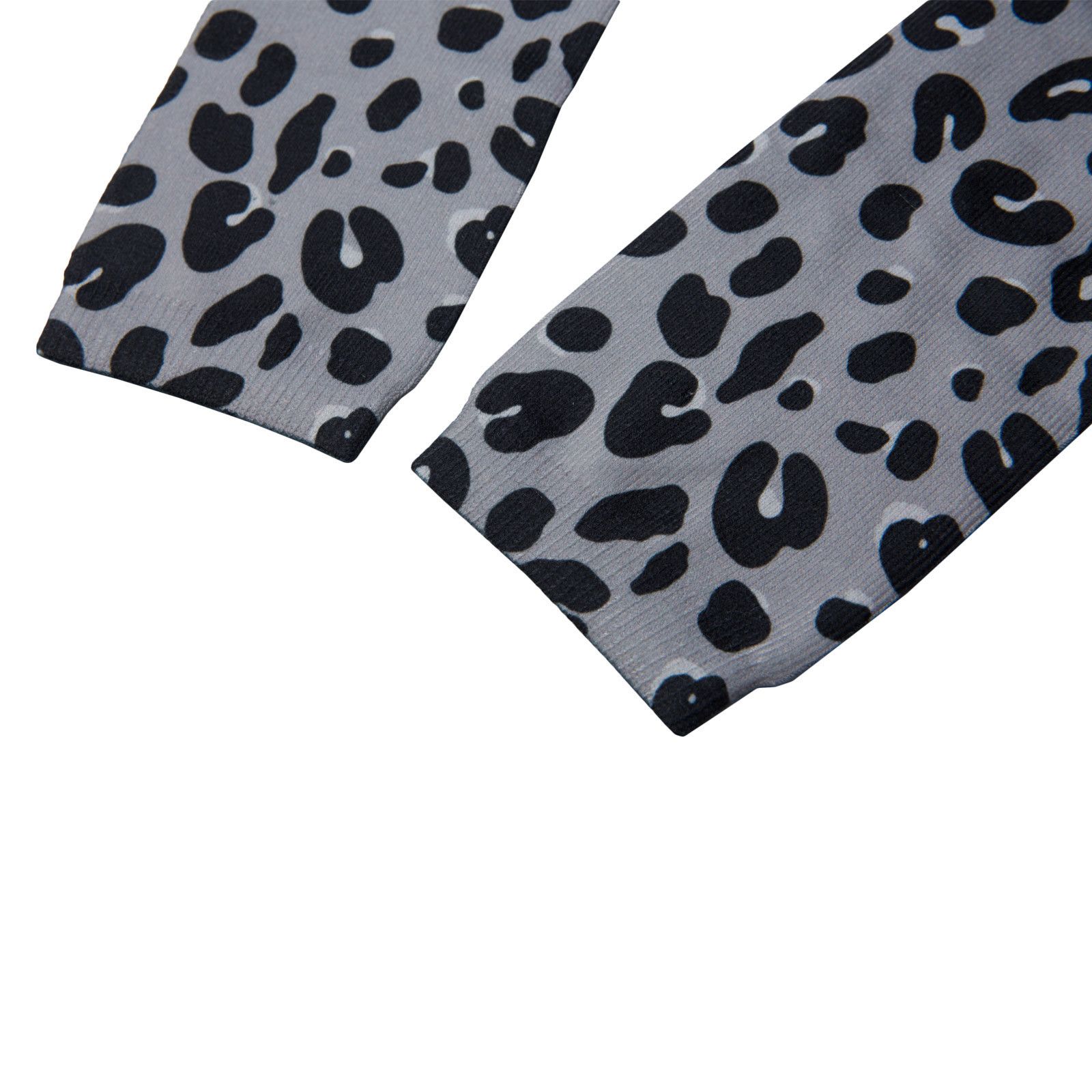 Trumpet Baby Pink&Grey Leopard Printed Socks - CÉMAROSE | Children's Fashion Store - 3