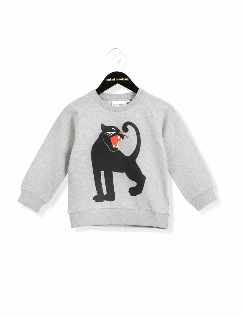 Panther Sweatshirt Gr Mel - CÉMAROSE | Children's Fashion Store