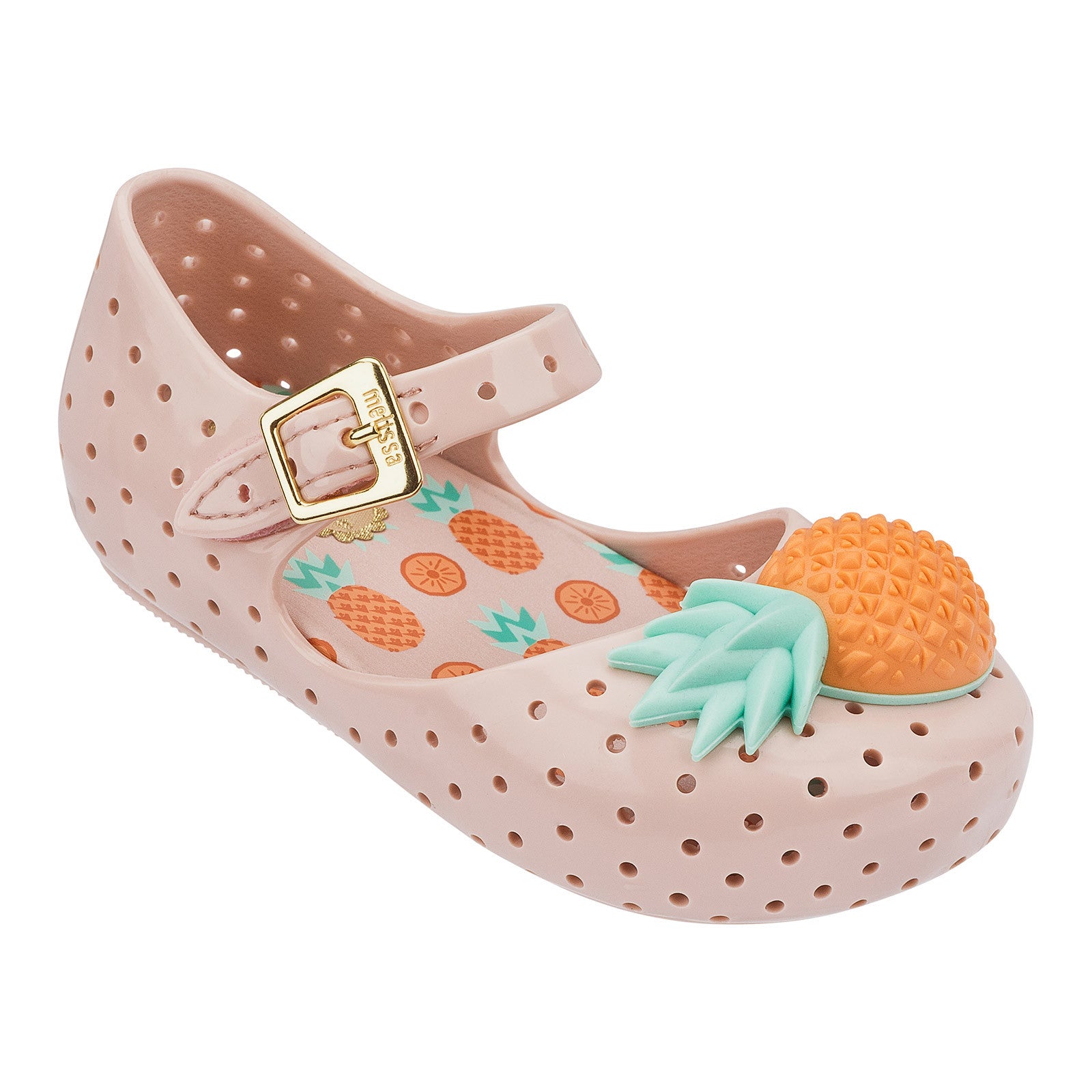 Pale Pink Jelly Sandal With Pineapple Trims - CÉMAROSE | Children's Fashion Store