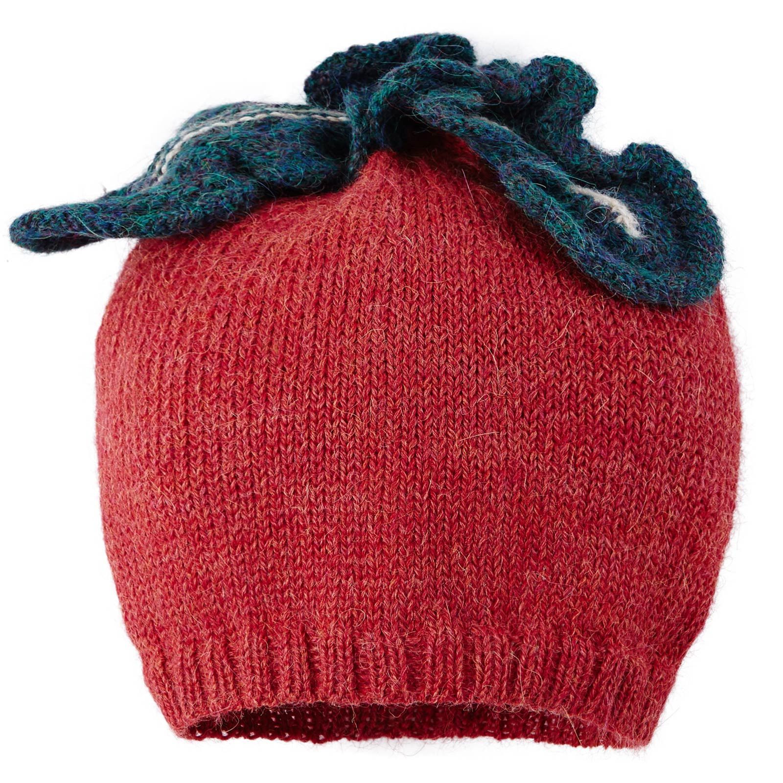 Baby Red Alpaca Wool Knitted Radish Hat - CÉMAROSE | Children's Fashion Store - 1