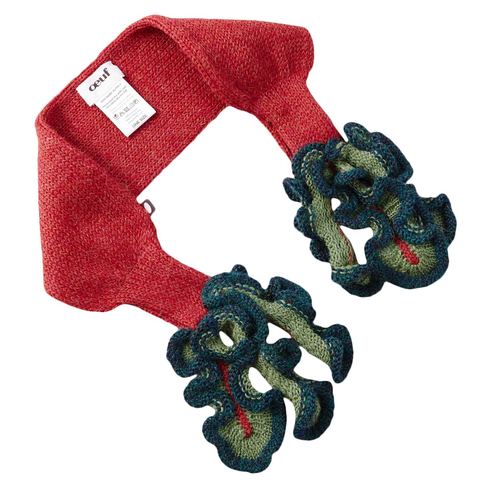 Baby Red Alpaca Wool Beet Trims Neck - CÉMAROSE | Children's Fashion Store - 2