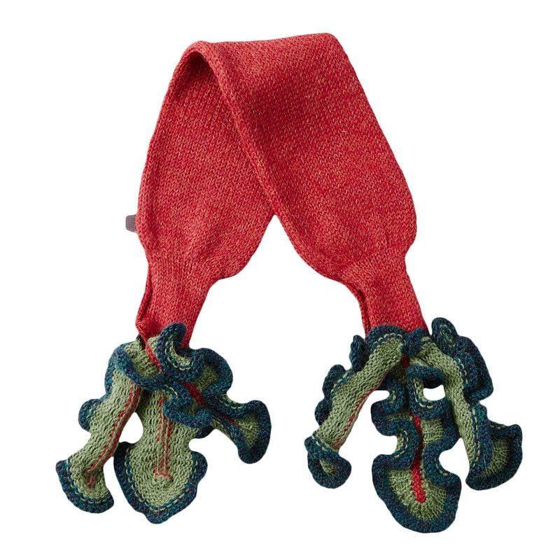 Baby Red Alpaca Wool Beet Trims Neck - CÉMAROSE | Children's Fashion Store - 3
