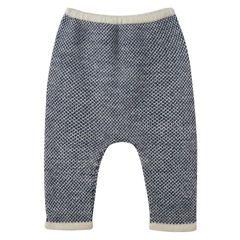 Baby Blue Alpaga Wool Hammer Trousers - CÉMAROSE | Children's Fashion Store - 1
