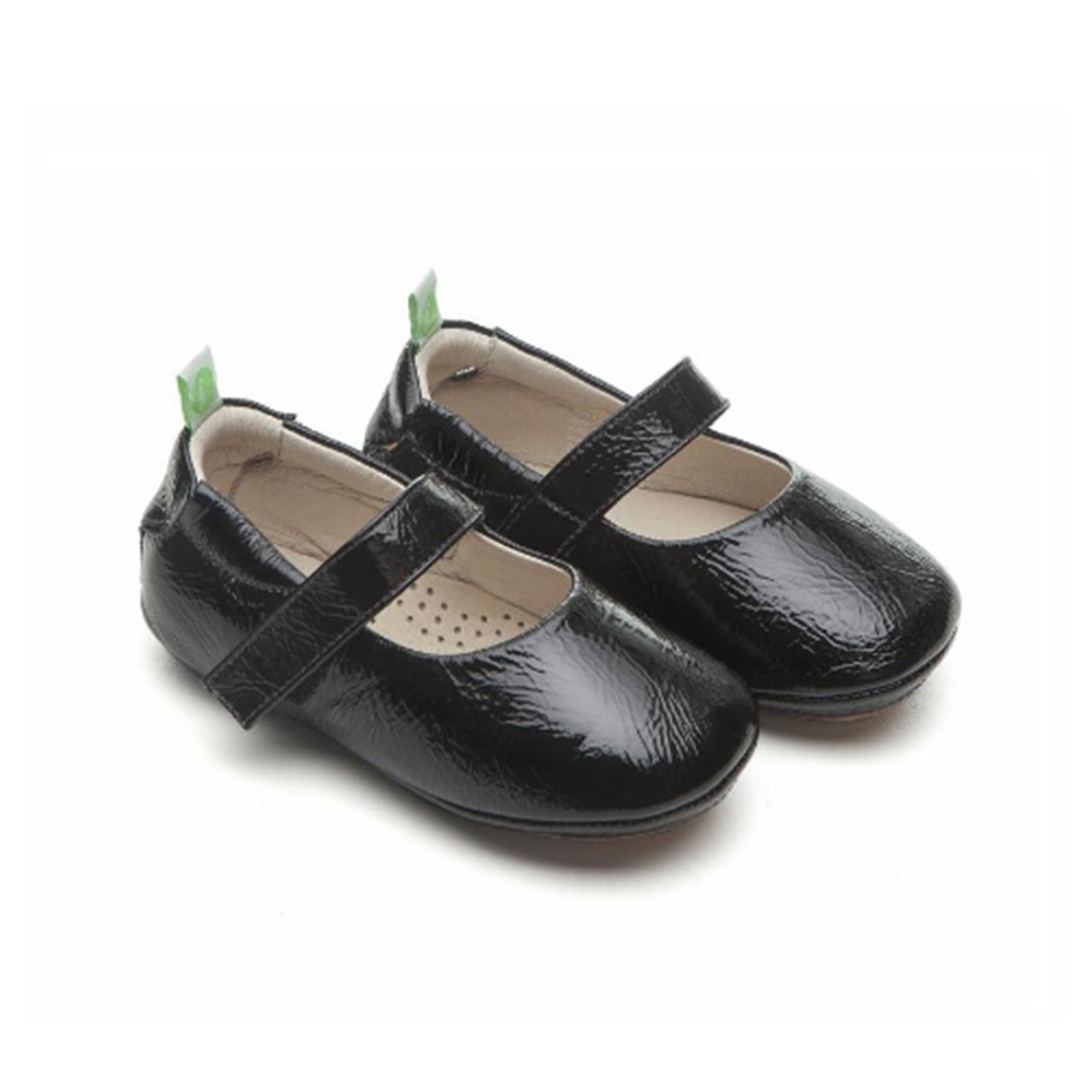 Baby Girls Patent Black Leather Shoes