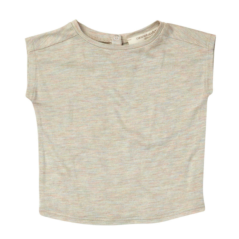 Baby Misty Grey Sleeveless Jersey T-Shirt - CÉMAROSE | Children's Fashion Store