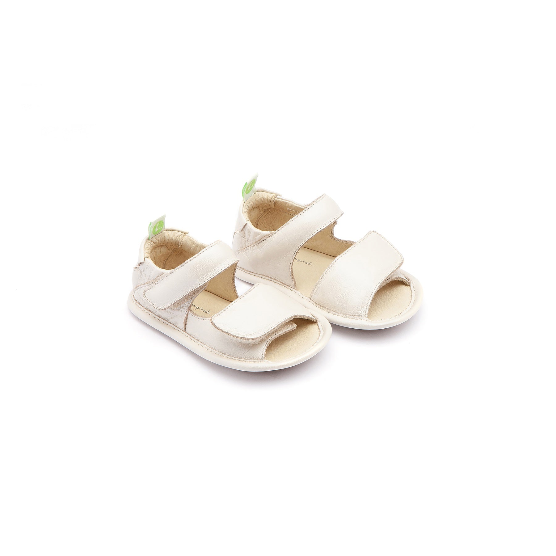 Baby Girls White Leather Sandals