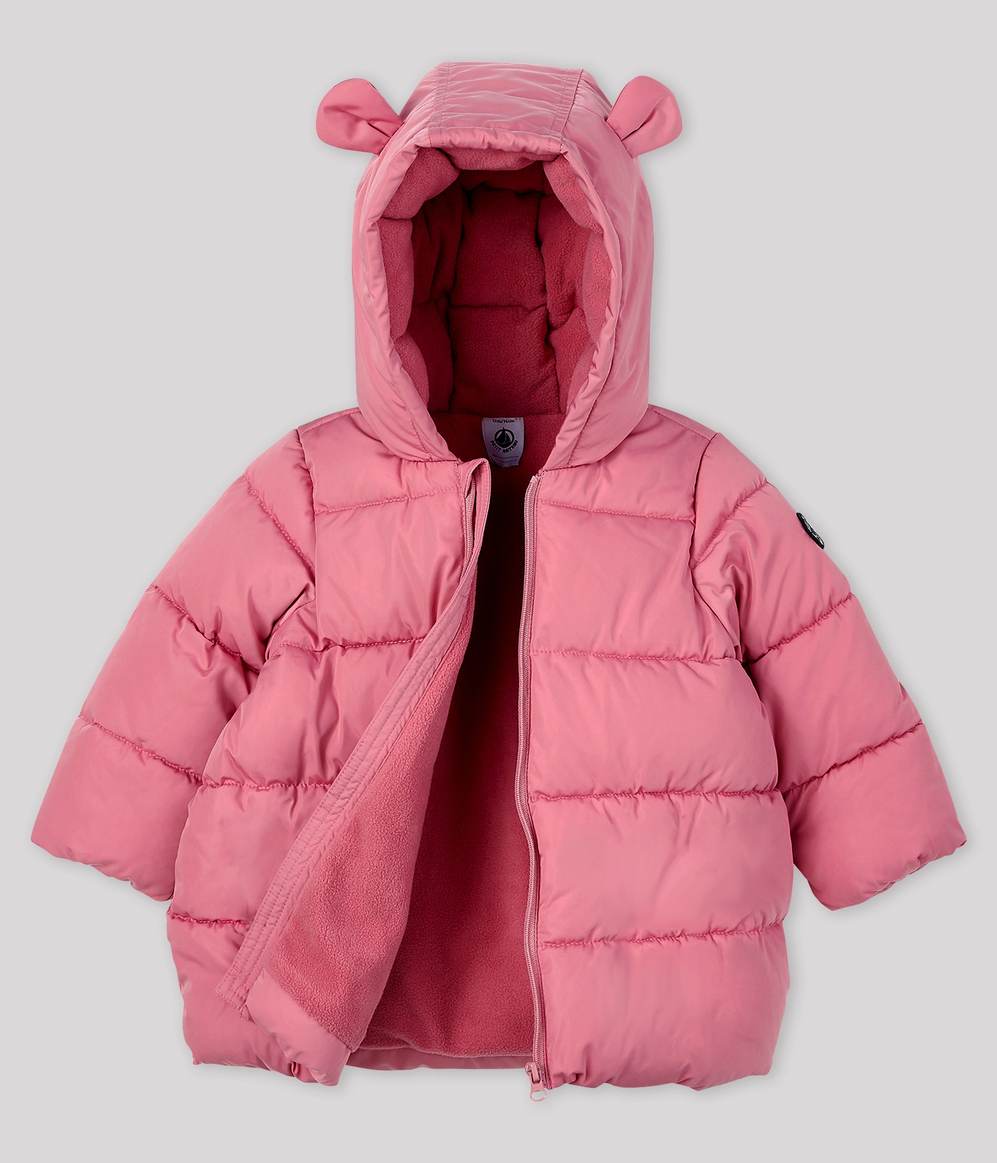 Baby Girls Pink Padded Down Coat