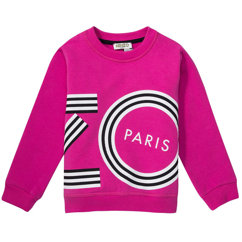 Baby&Girls Red Printed Logo Sweatshirt - CÉMAROSE | Children's Fashion Store - 1