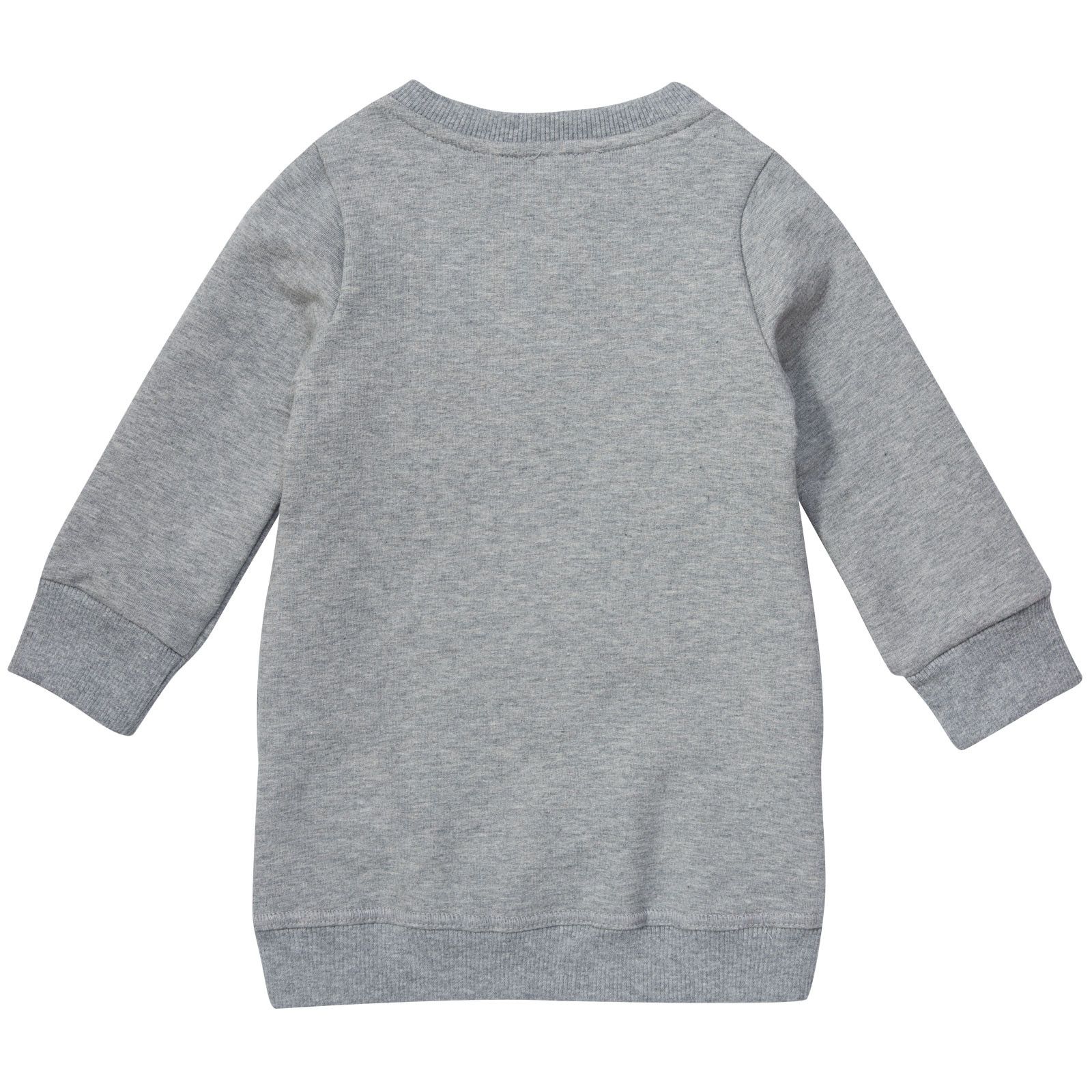 Girls Grey Tiger Embroidered Jersey Sweatshirt Dress - CÉMAROSE | Children's Fashion Store - 2