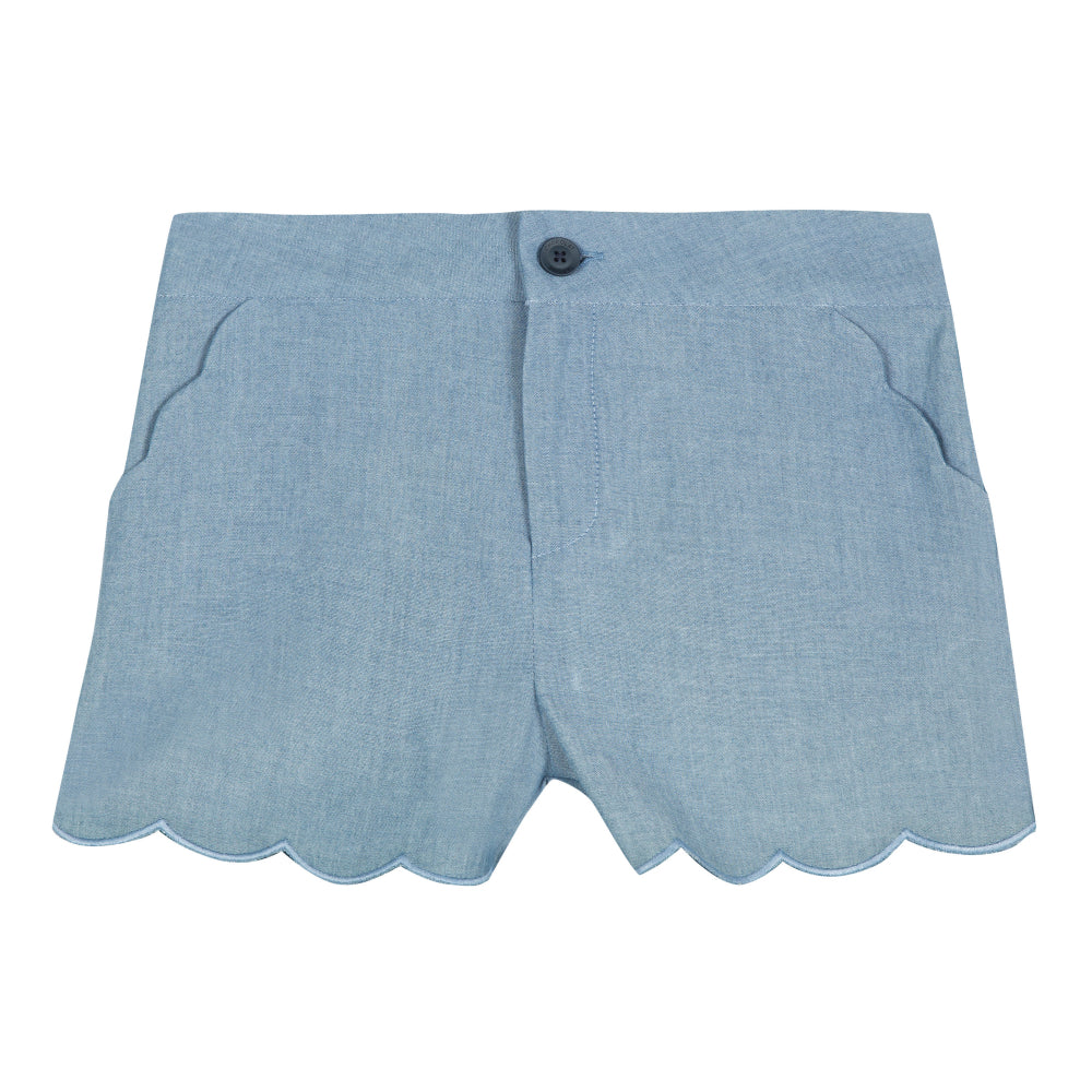 Girls Light Blue Shorts
