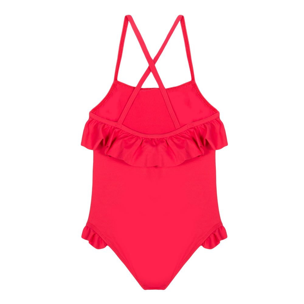 Girls Red Swimsuit