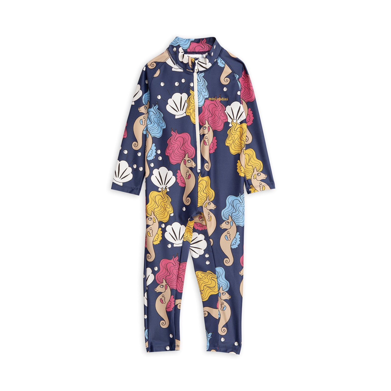 Baby Girls Navy Seahorse Jumpsuit