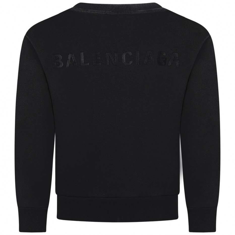 Boys & Girls Black Cotton Sweater