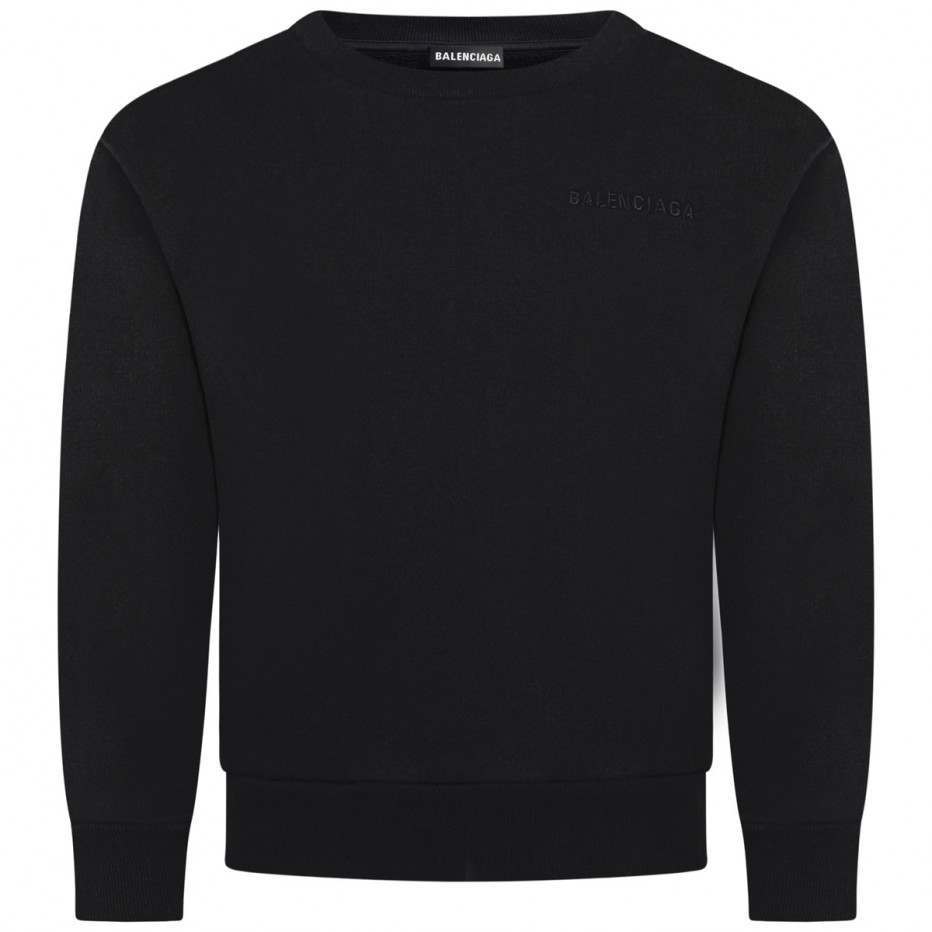 Boys & Girls Black Cotton Sweater
