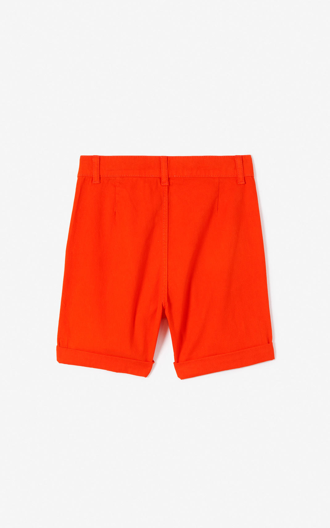 Boys Vivid Orange Cotton Shorts