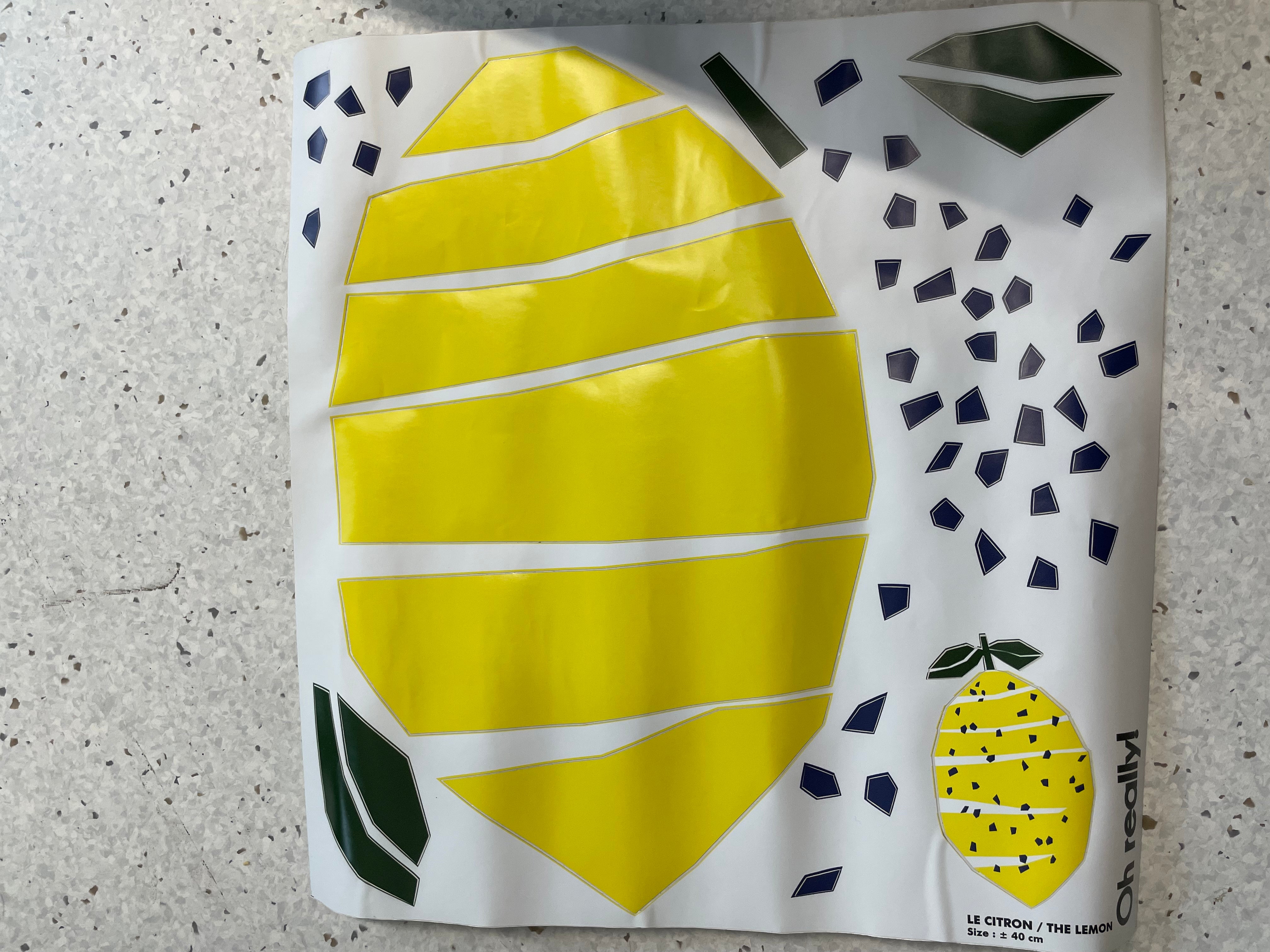 Lemon Stickers( 40 x 40 cm )