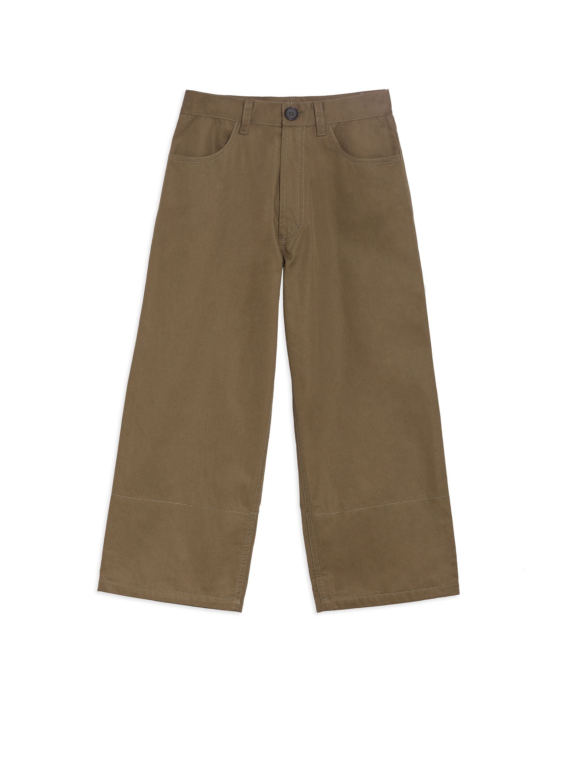 Boy Dark Green Cotton Trousers