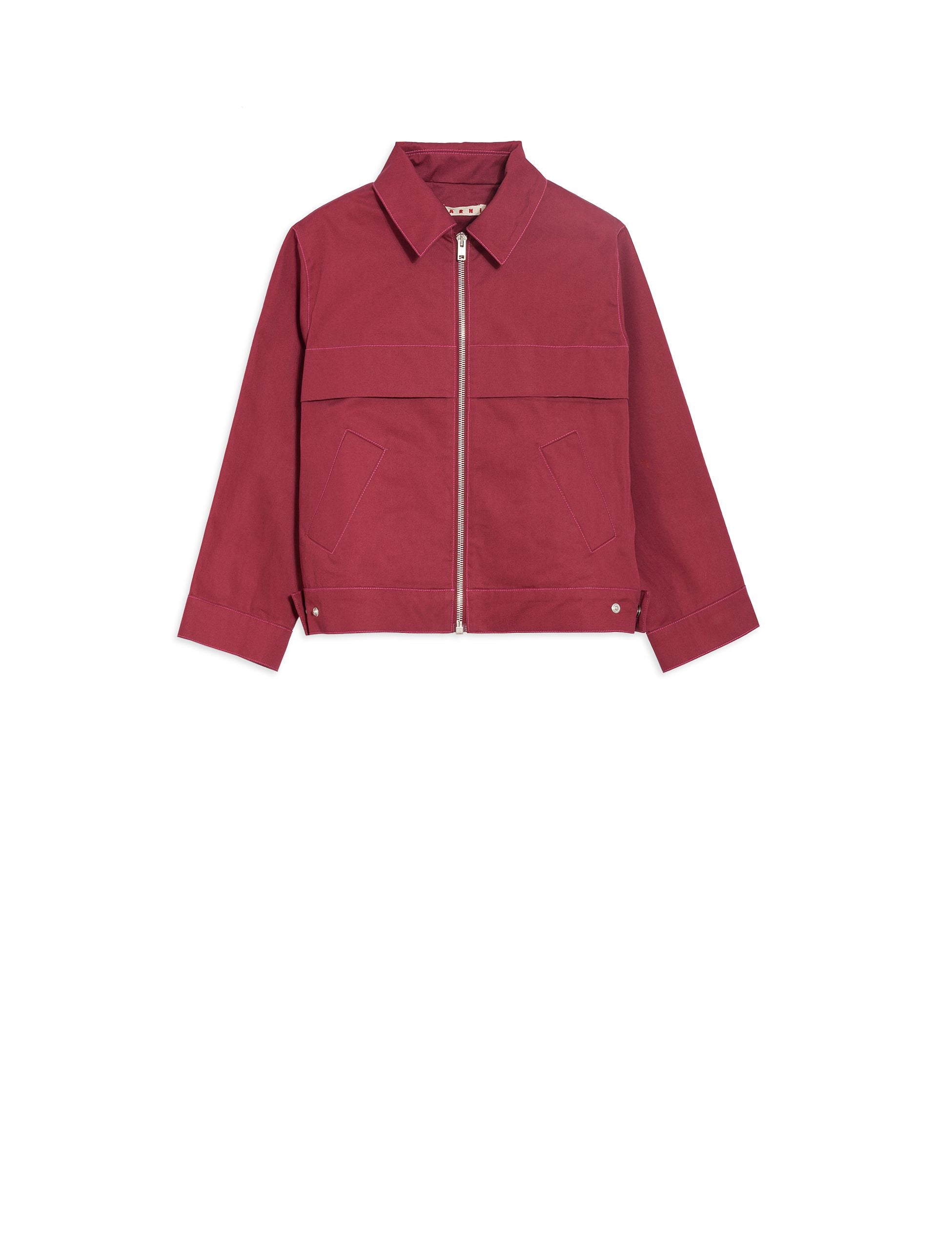 Girls Wine Cotton Jacket
