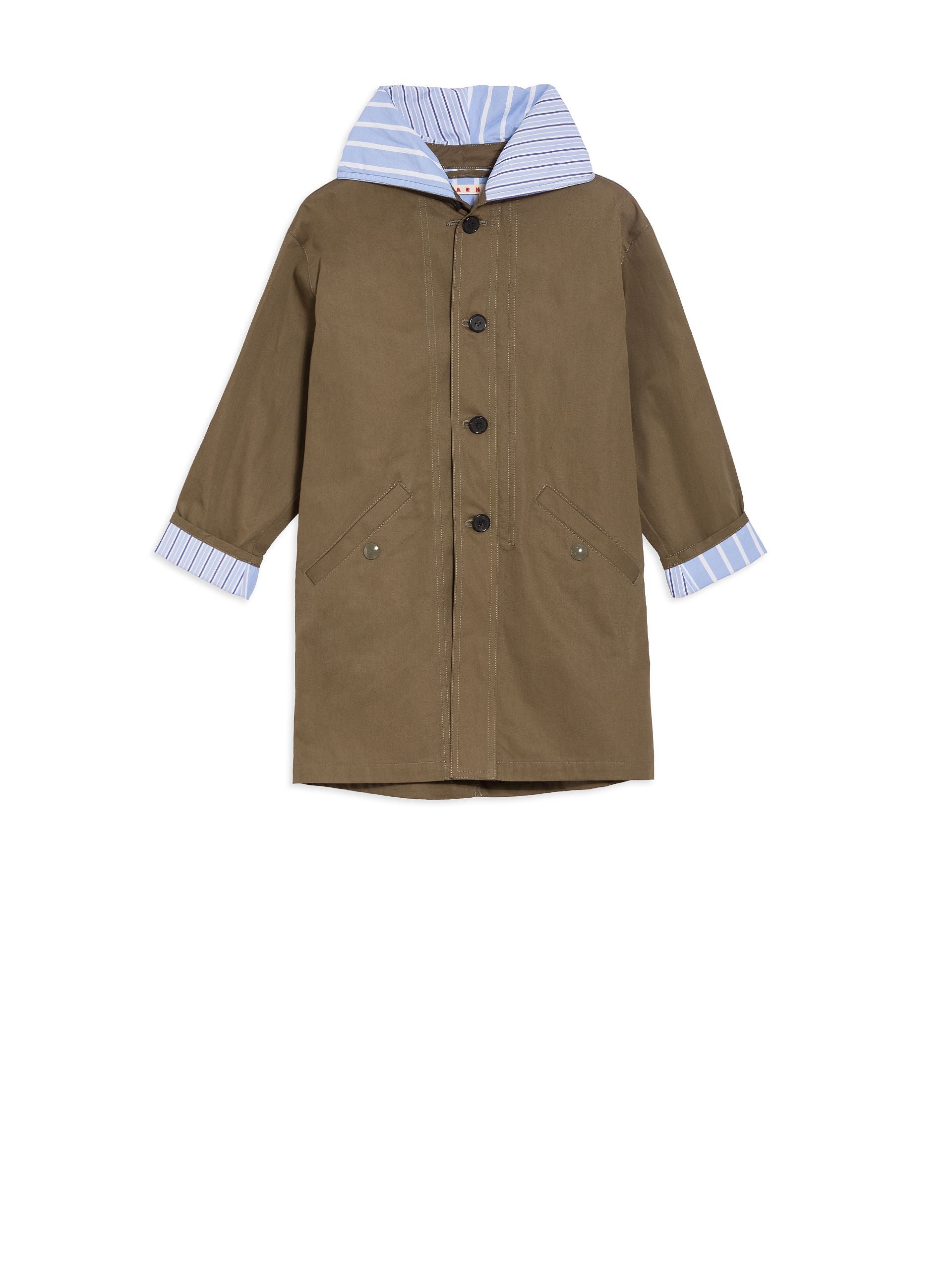 Boys & Girls Dark Green Cotton Jacket