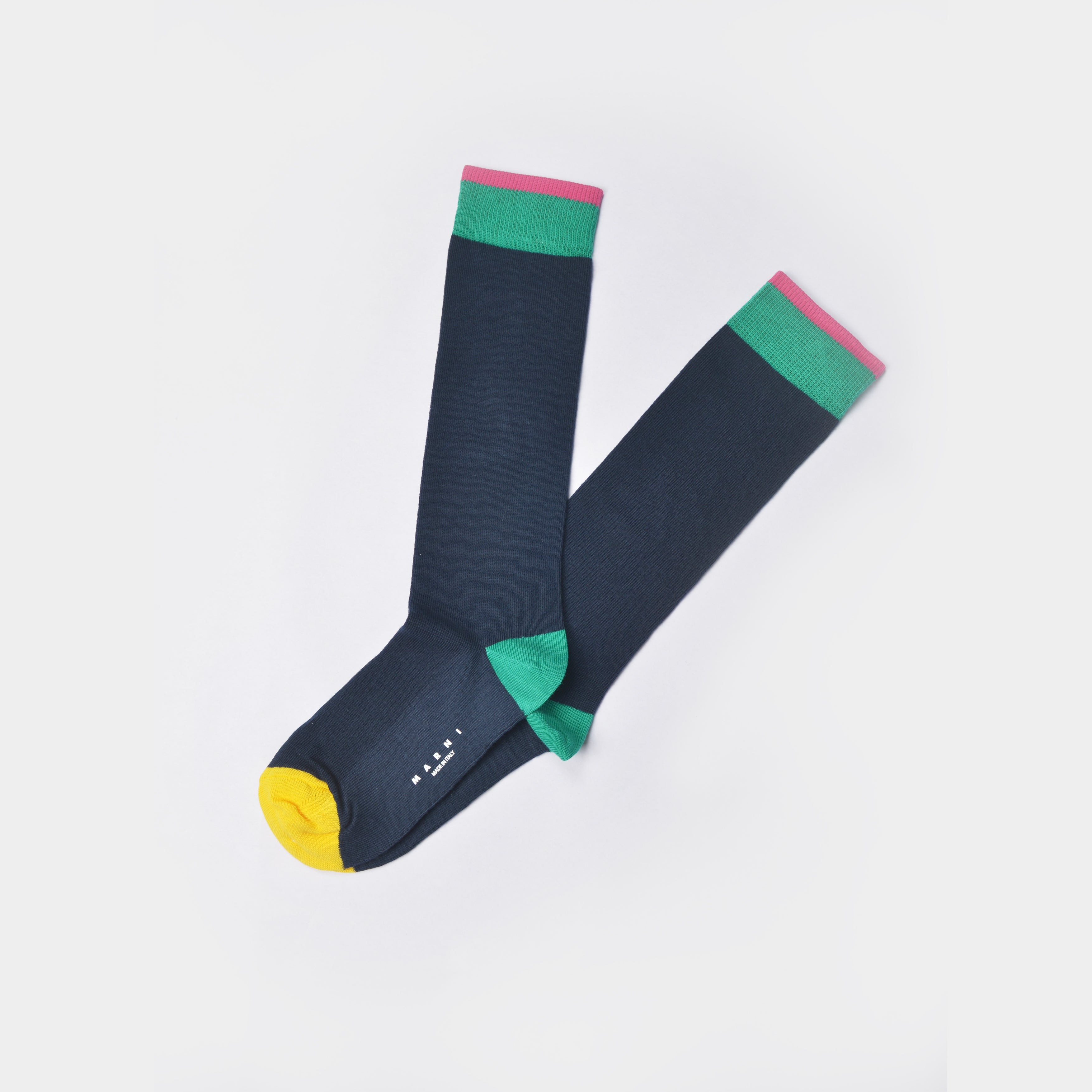 Girls Navy Blue Cotton Socks