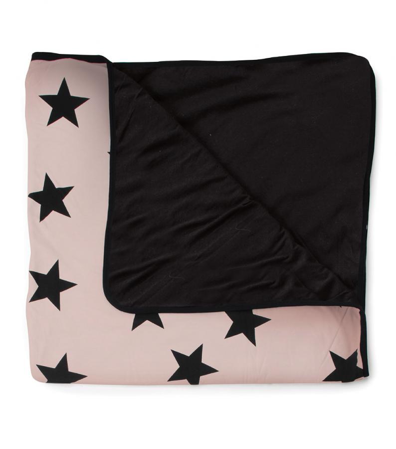 Girls Pink Star Cotton Blanket