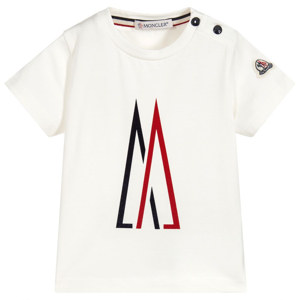 Baby Boys White Logo T-shirt