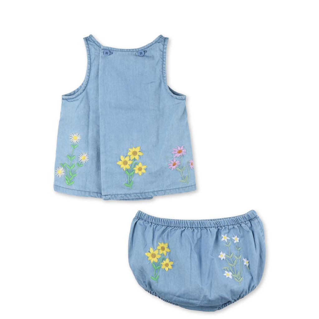 Baby Girls Floral Embroidered Violetta Dress - CÉMAROSE | Children's Fashion Store - 2