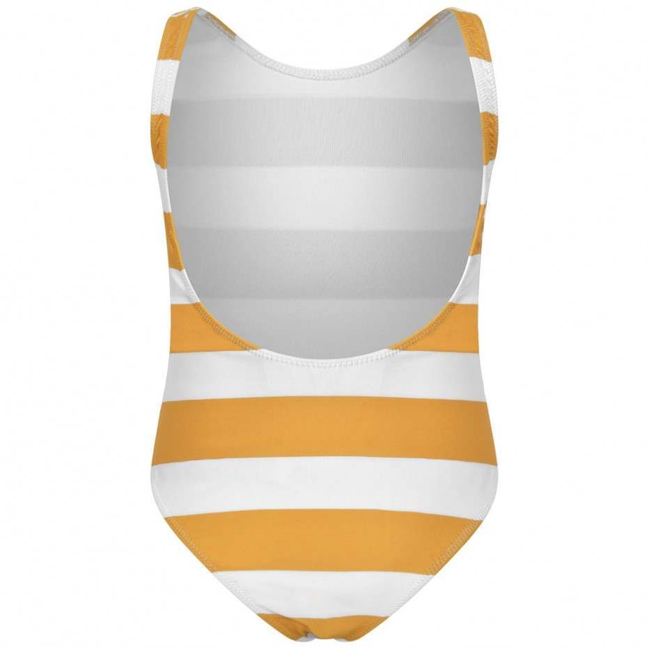 Girls Yellow & White Swimsuit