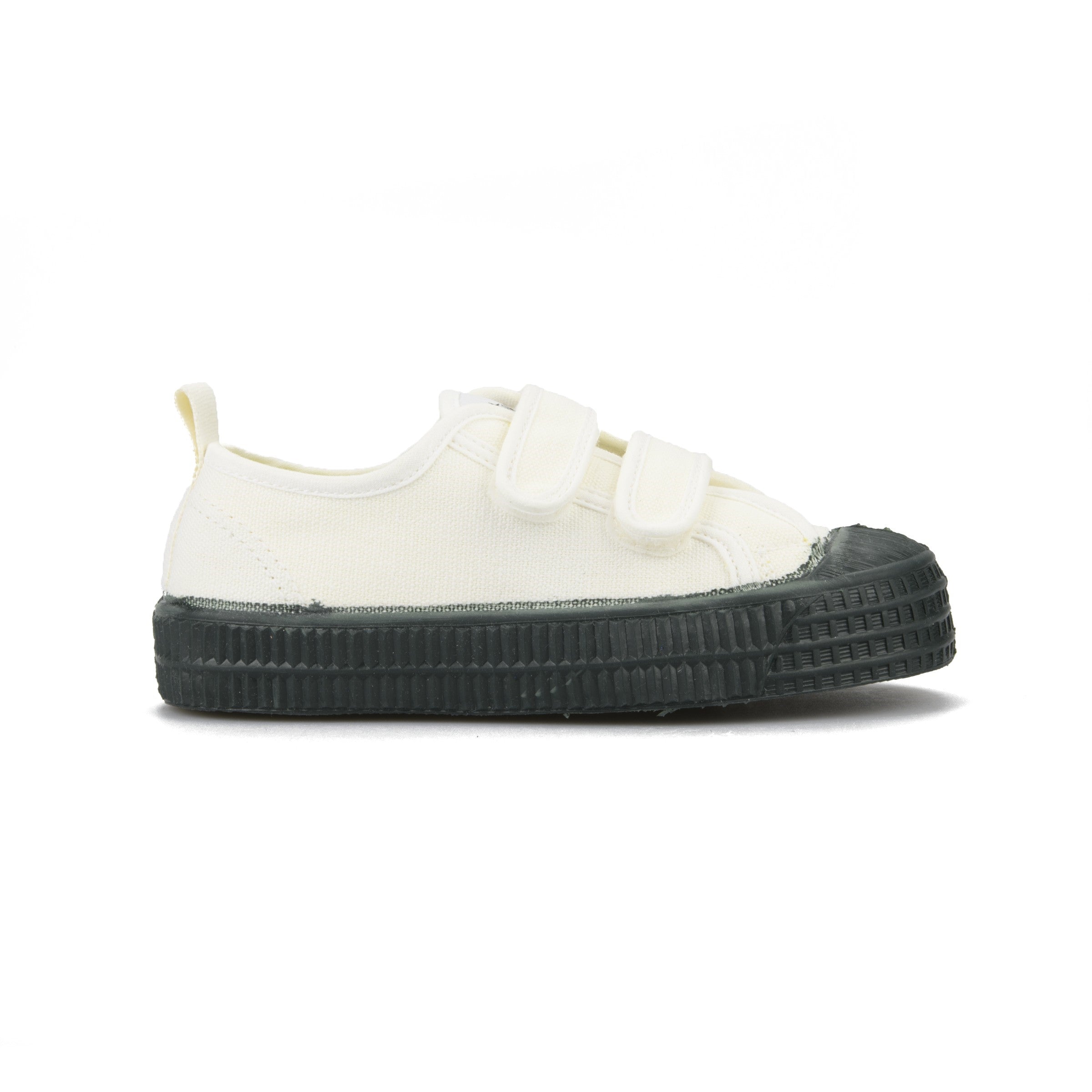 Boys White Green Velcro Shoes