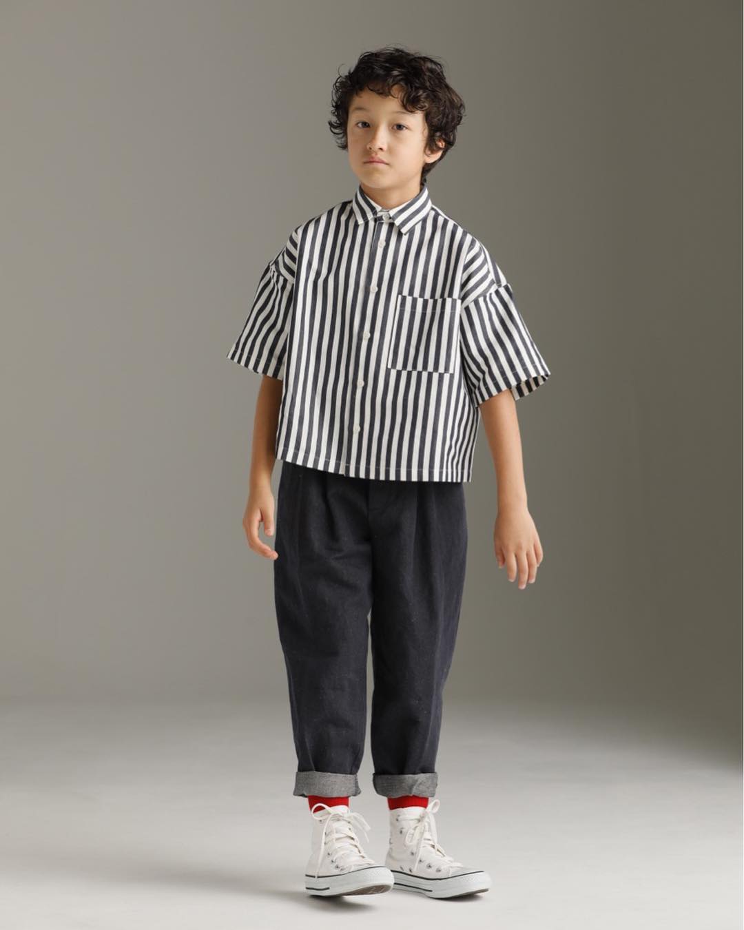Girls Navy Tapered Trousers