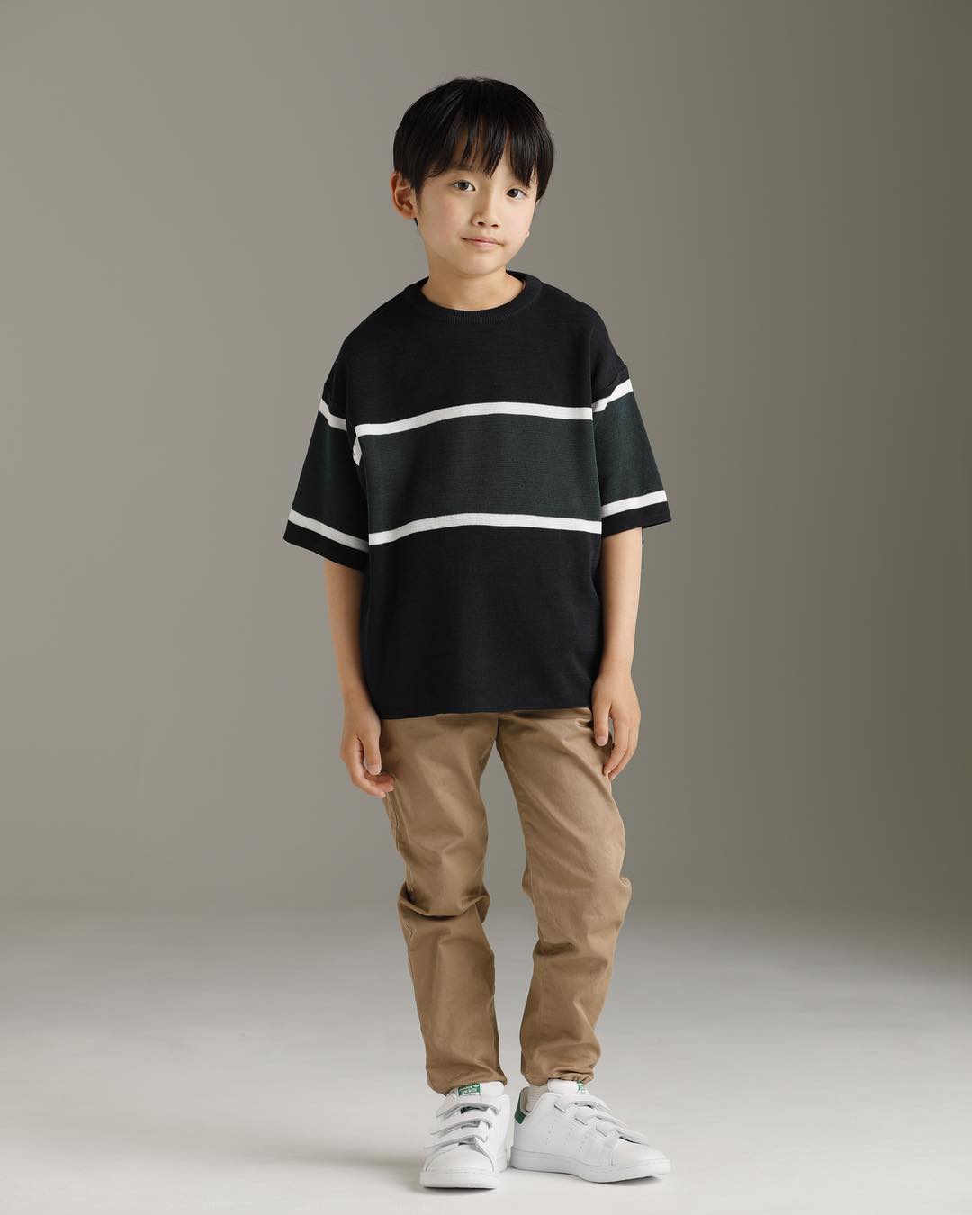Girls Navy Knit T-shirt
