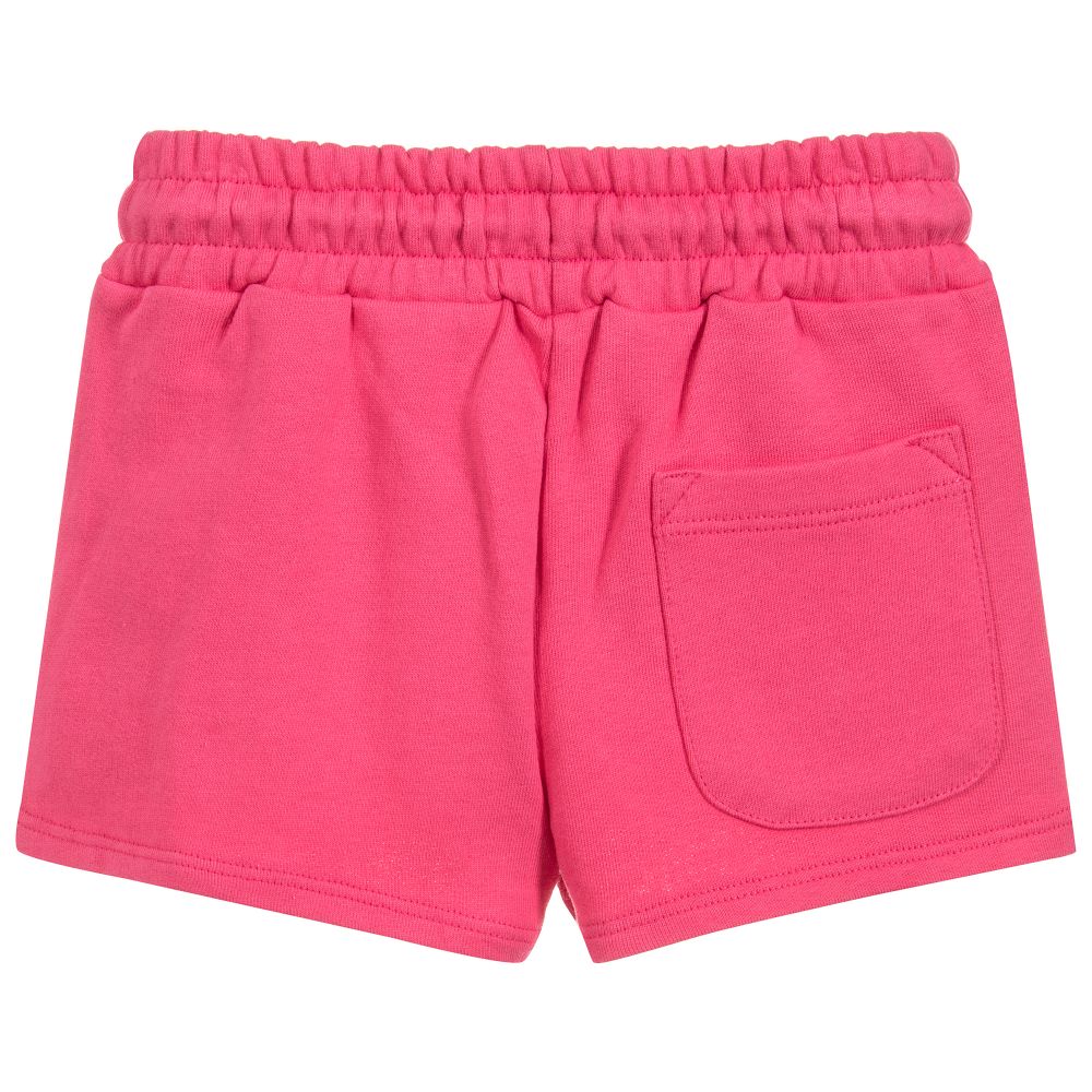 Girls Fuchsia Cotton Shorts