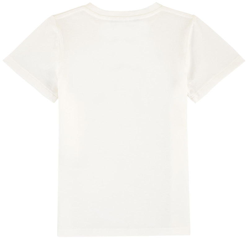 Boys & Girls White Logo Cotton T-shirt