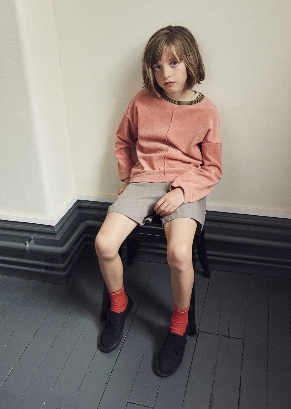 Girls Coral Cotton T-shirt