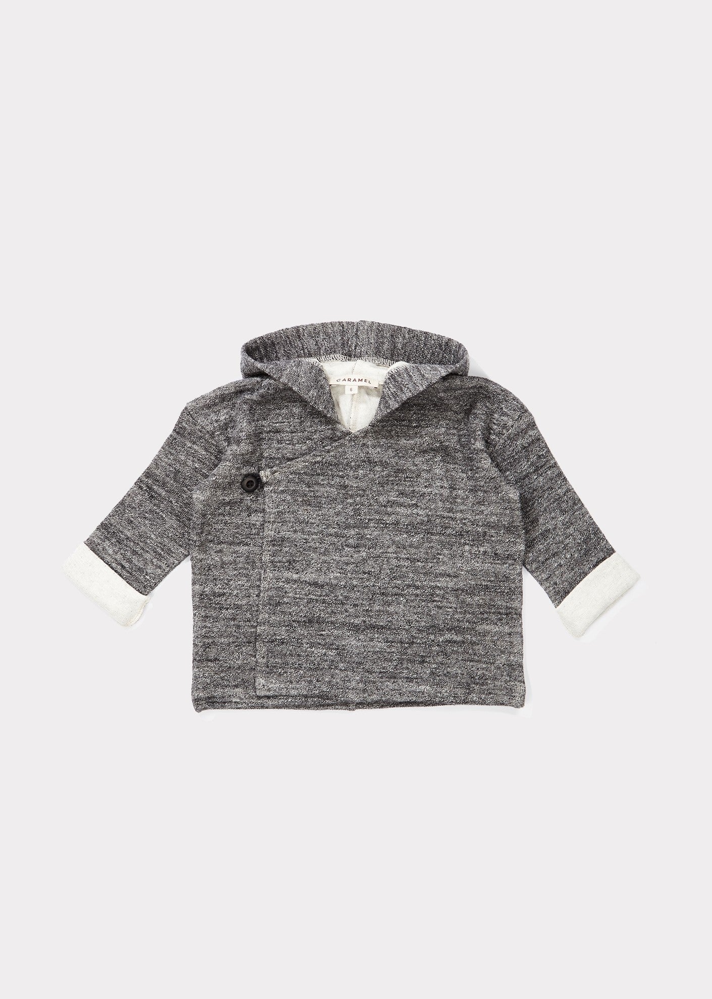 Baby Boys & Girls Charcoal Cotton Jacket